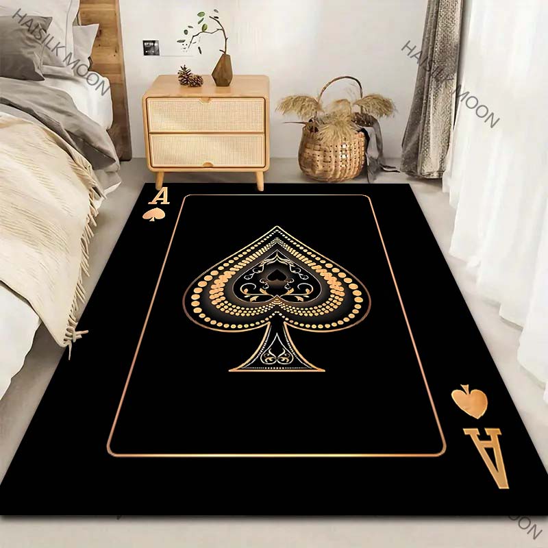 6 Styles Black Playing Card Ac - Home Textiles Luxury 评论和价格