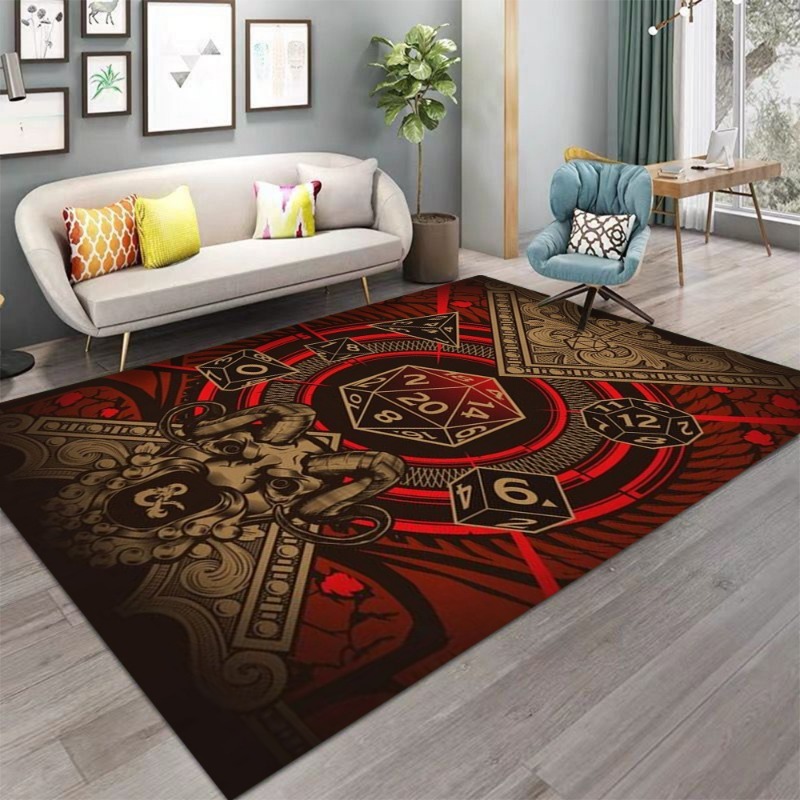 Dungeons Dragons Dice Sword Vi - Home Textiles Rug 评论和价格