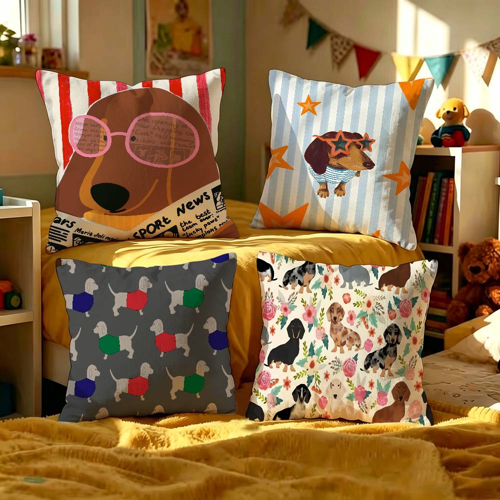 Sausage Dog Dachshund cute Pil - Home Textiles And Furnishing 评论和价格