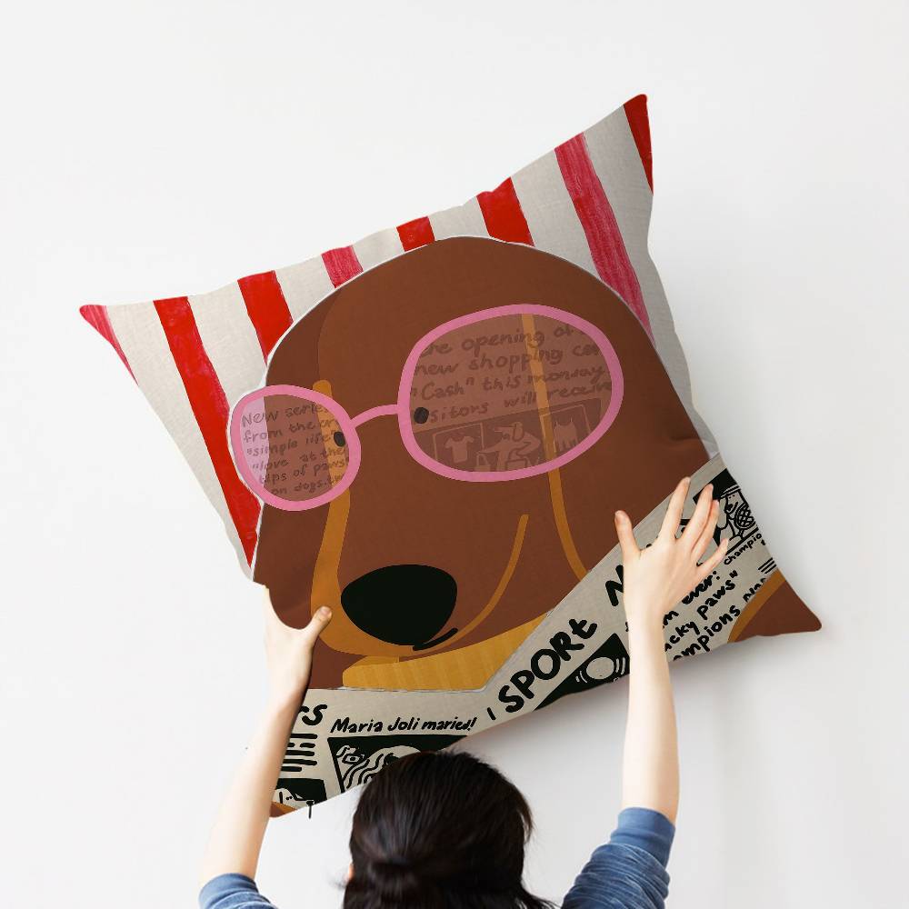 Sausage Dog Dachshund cute Pil - Home Textiles And Furnishing 评论和价格