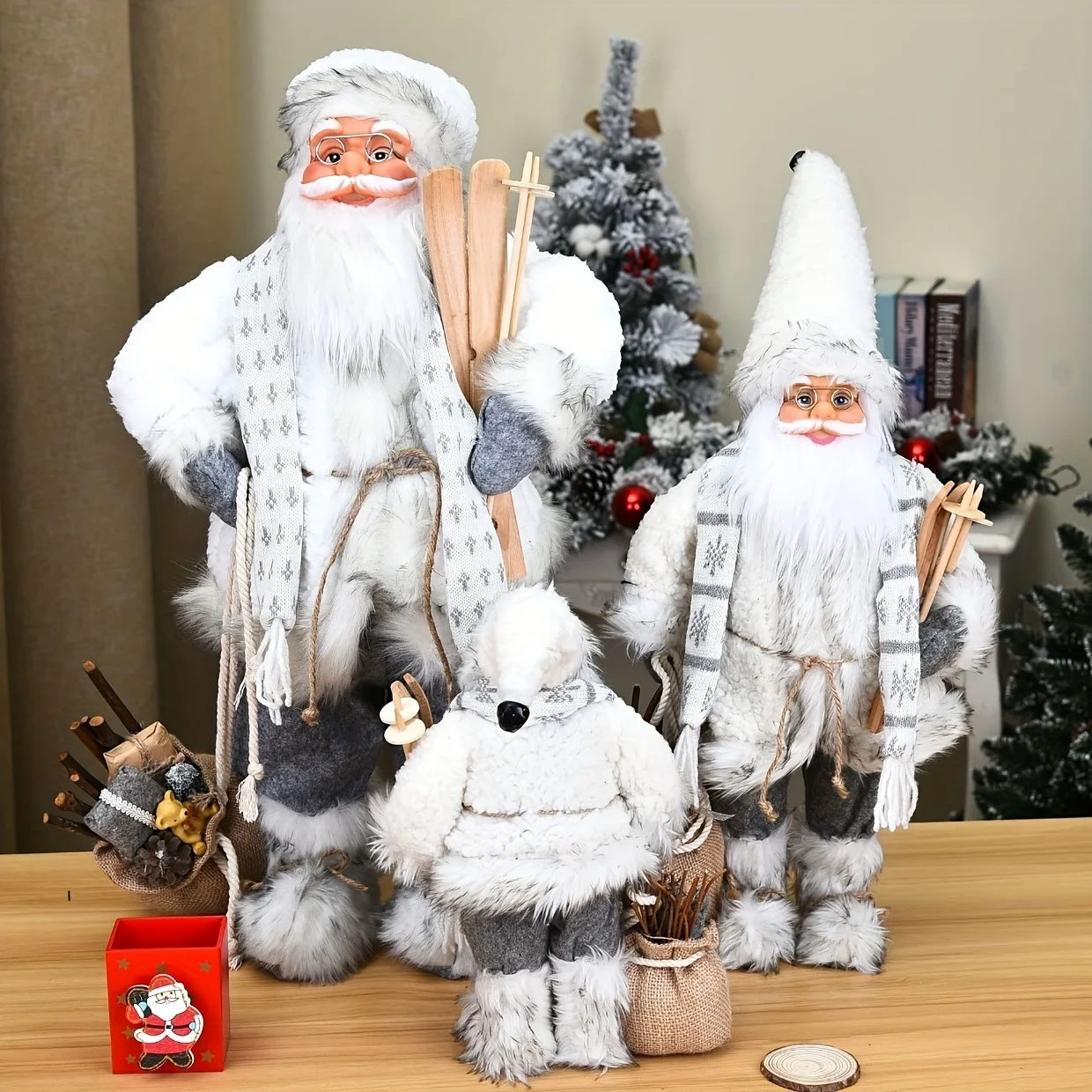 Blue and white Santa Claus, Ch - Home Textiles And Furnishing 评论和价格
