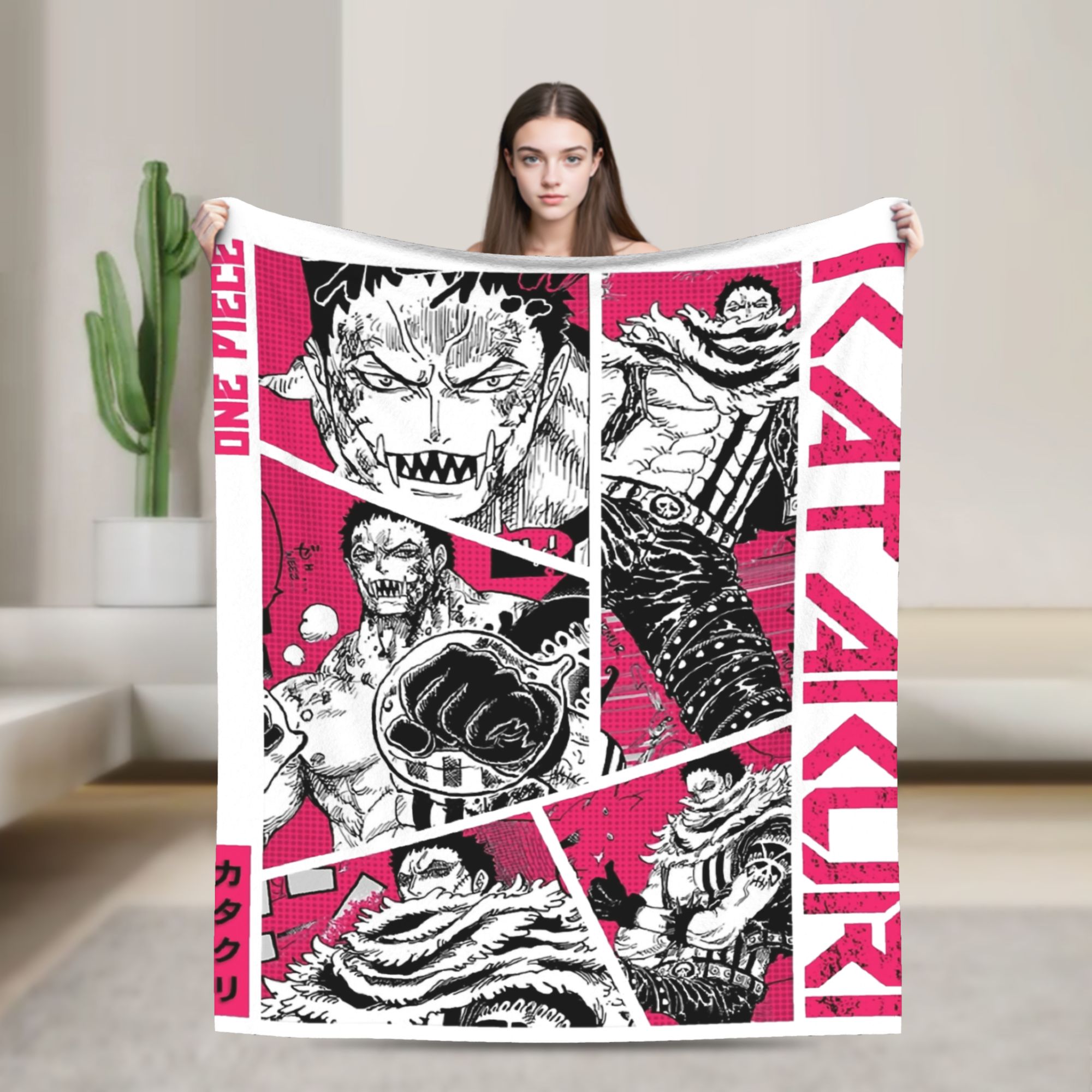 Katakuri Figure Flannel Blanke - Bed Sheet Microfiber 评论和价格