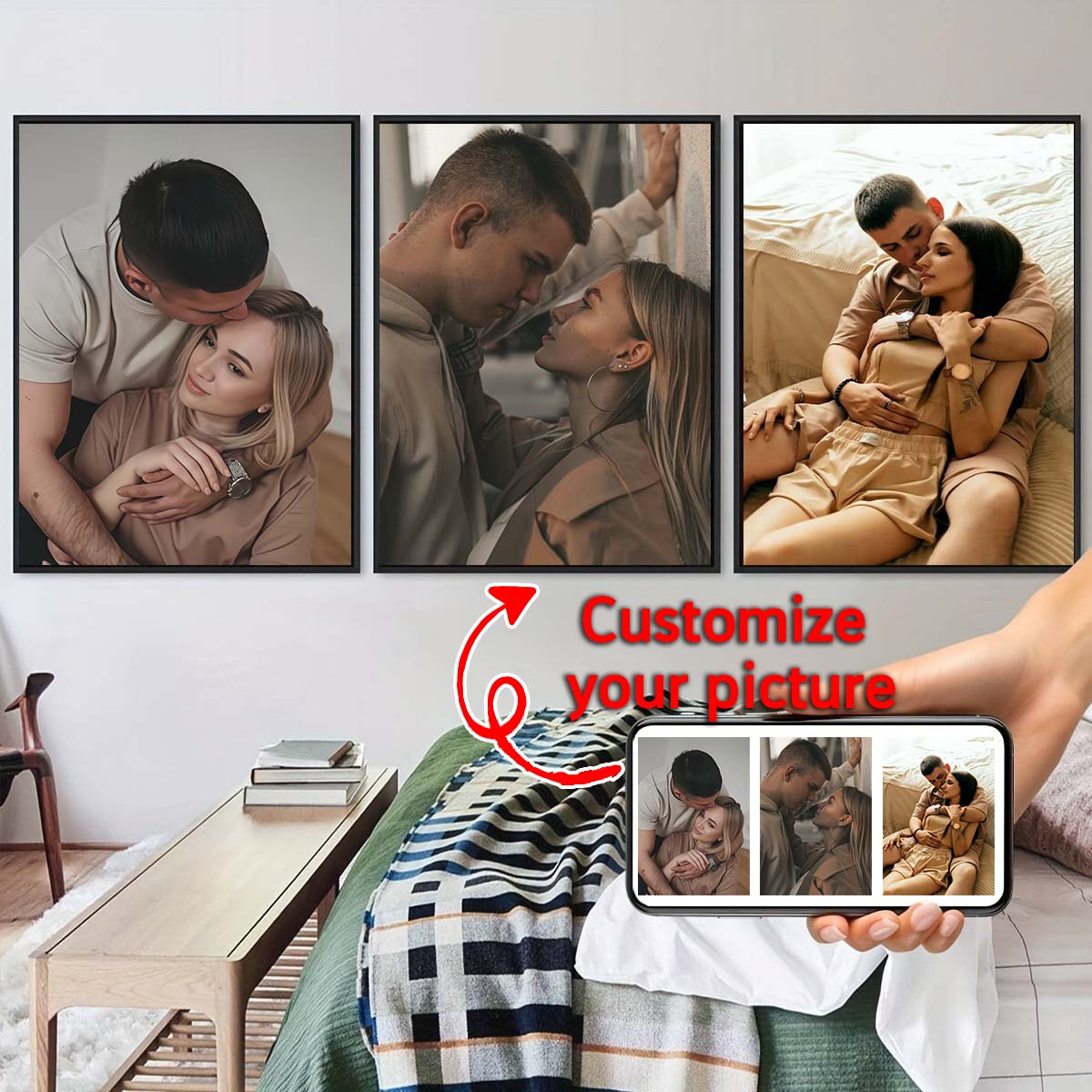 Triptych - 2D Custom Photo Woo - Home Textile 评论和价格