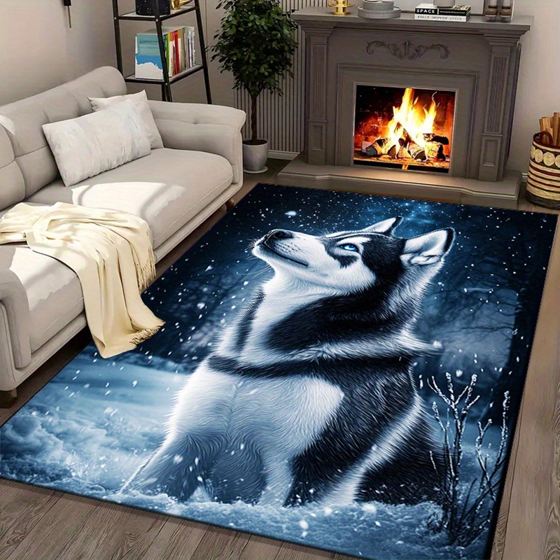 Winter Husky Rug for Cozy Livi - Home Textiles Rug 评论和价格