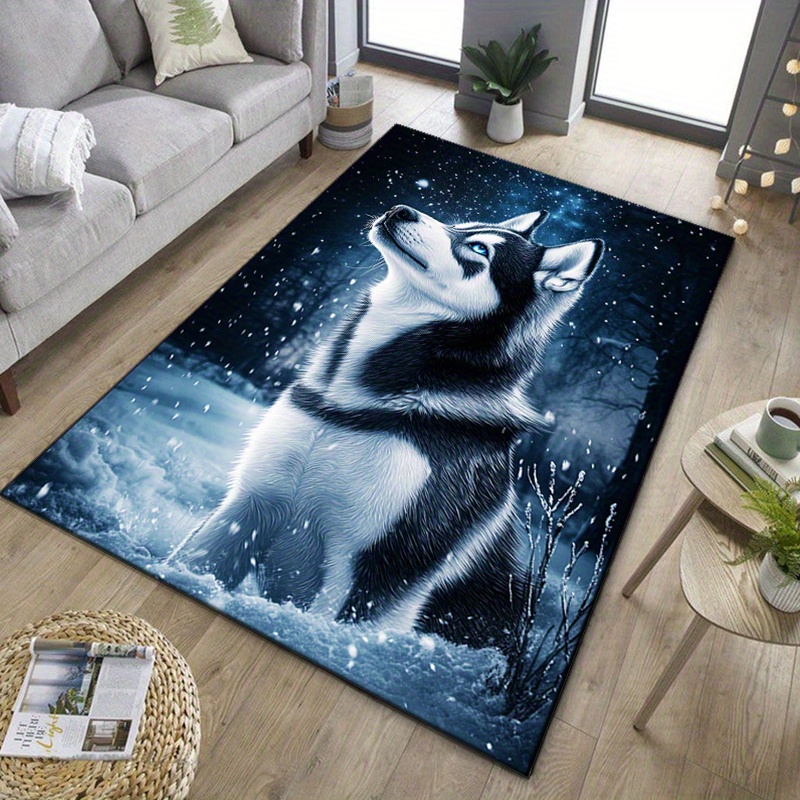 Winter Husky Rug for Cozy Livi - Home Textiles Rug 评论和价格