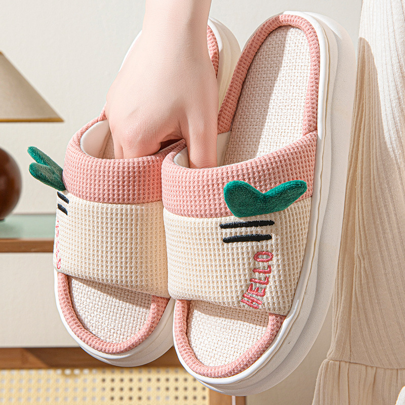 New Style Linen Slippers for W - Home Textile 评论和价格