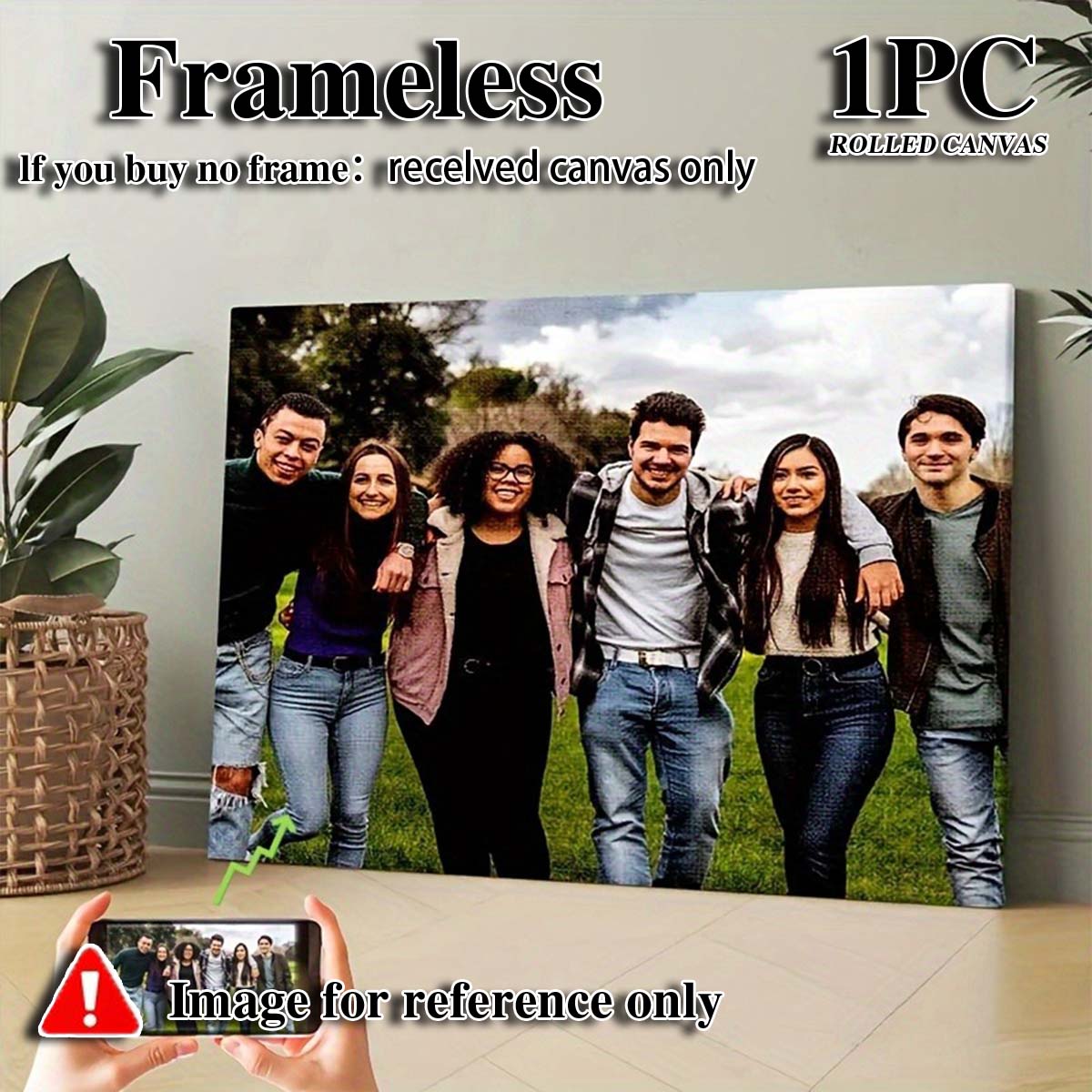 Custom 2D Photo Canvas Wall Ar - Home Textile 评论和价格