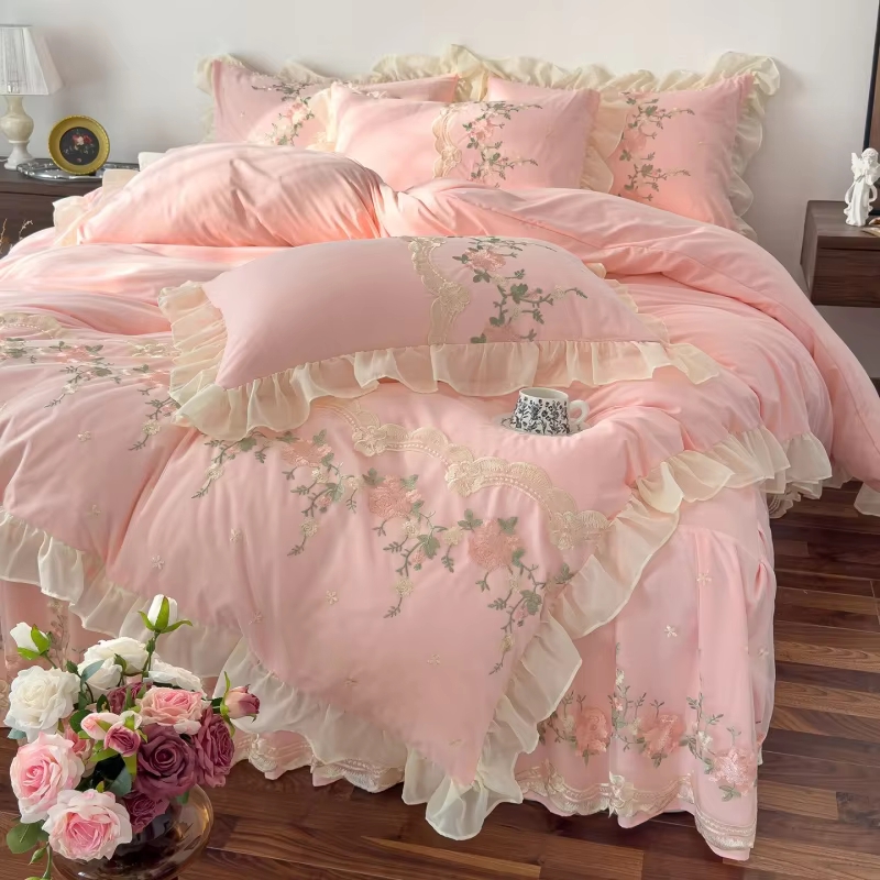 Princess Ruffle 3Pcs Bedding S - Bed Sheet Microfiber 评论和价格
