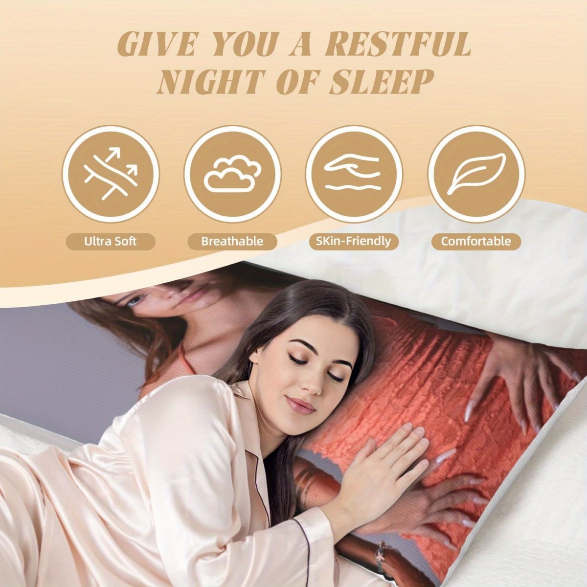 1 Custom Photo Body Pillowcase - Home Textile 评论和价格
