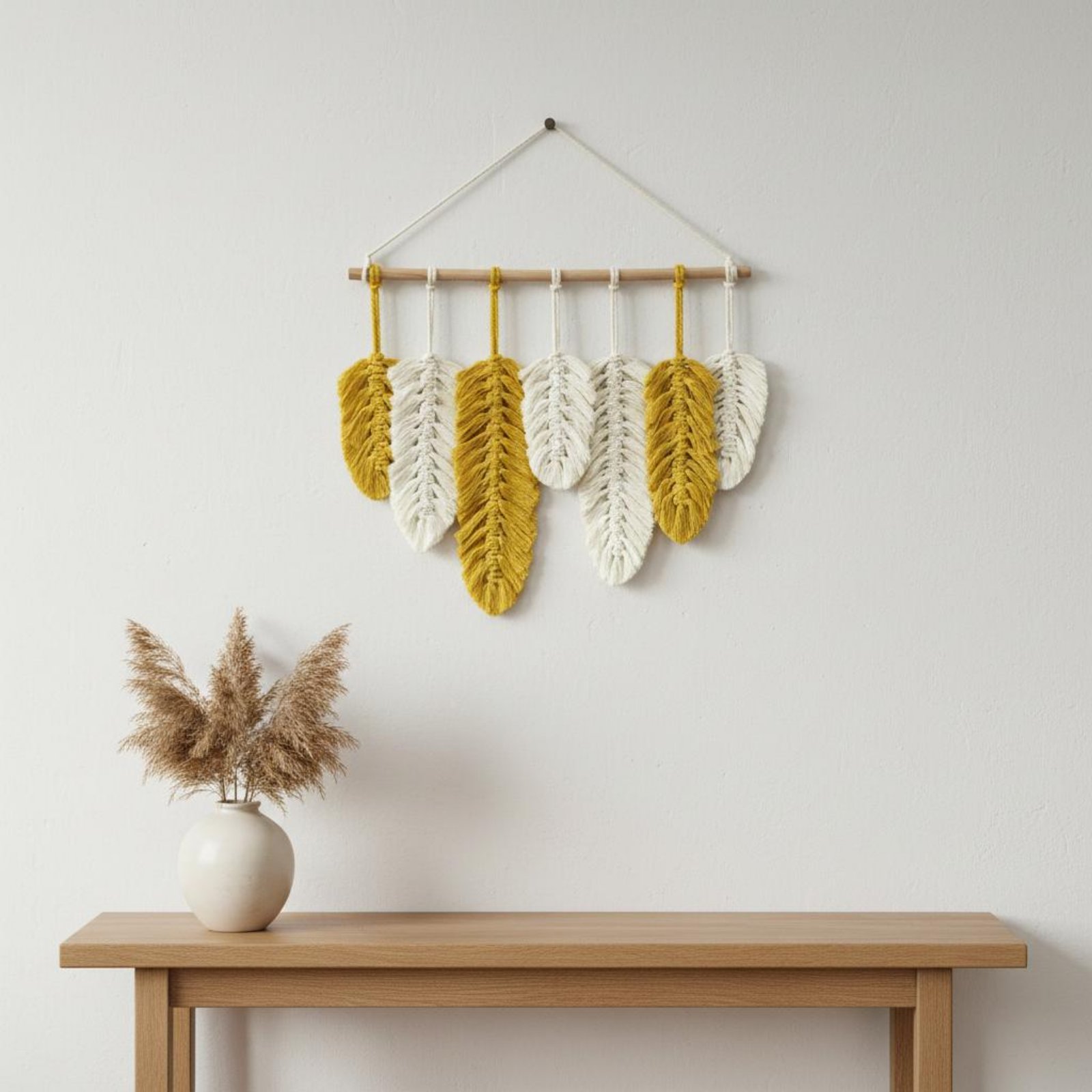 Macrame Feather Wall Hanging H - Home Textile 评论和价格