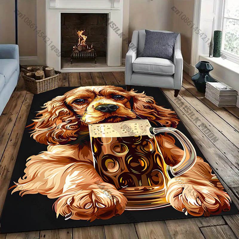 Dog-Themed Decorative Carpet D - Home Textiles Luxury 评论和价格